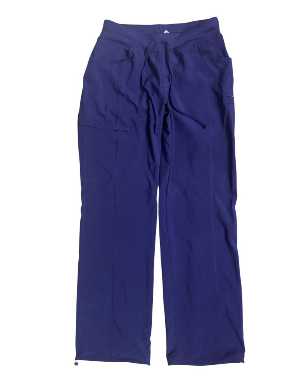 Cherokee Infinity Women’s Straight Leg 4 Pocket Scrub Pants EUC small grape